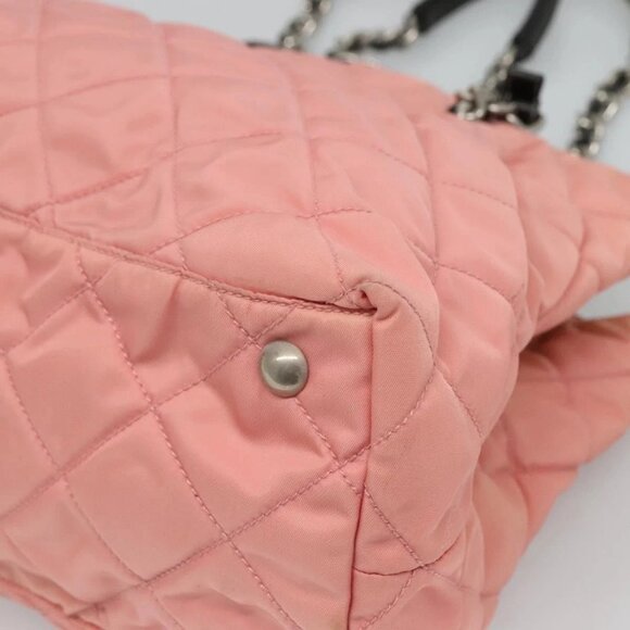 PRADA Chain Shoulder Bag Nylon Pink Silver Auth 125615 - Picture 3 of 16